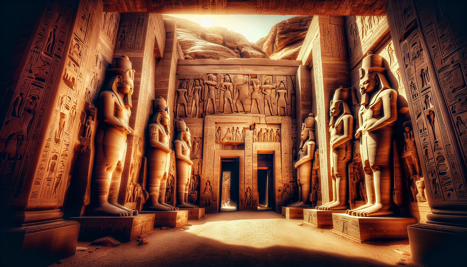 explore the magnificence of the sacred temples of abu simbel and discover if they deserve the title of the eighth wonder of the ancient world.