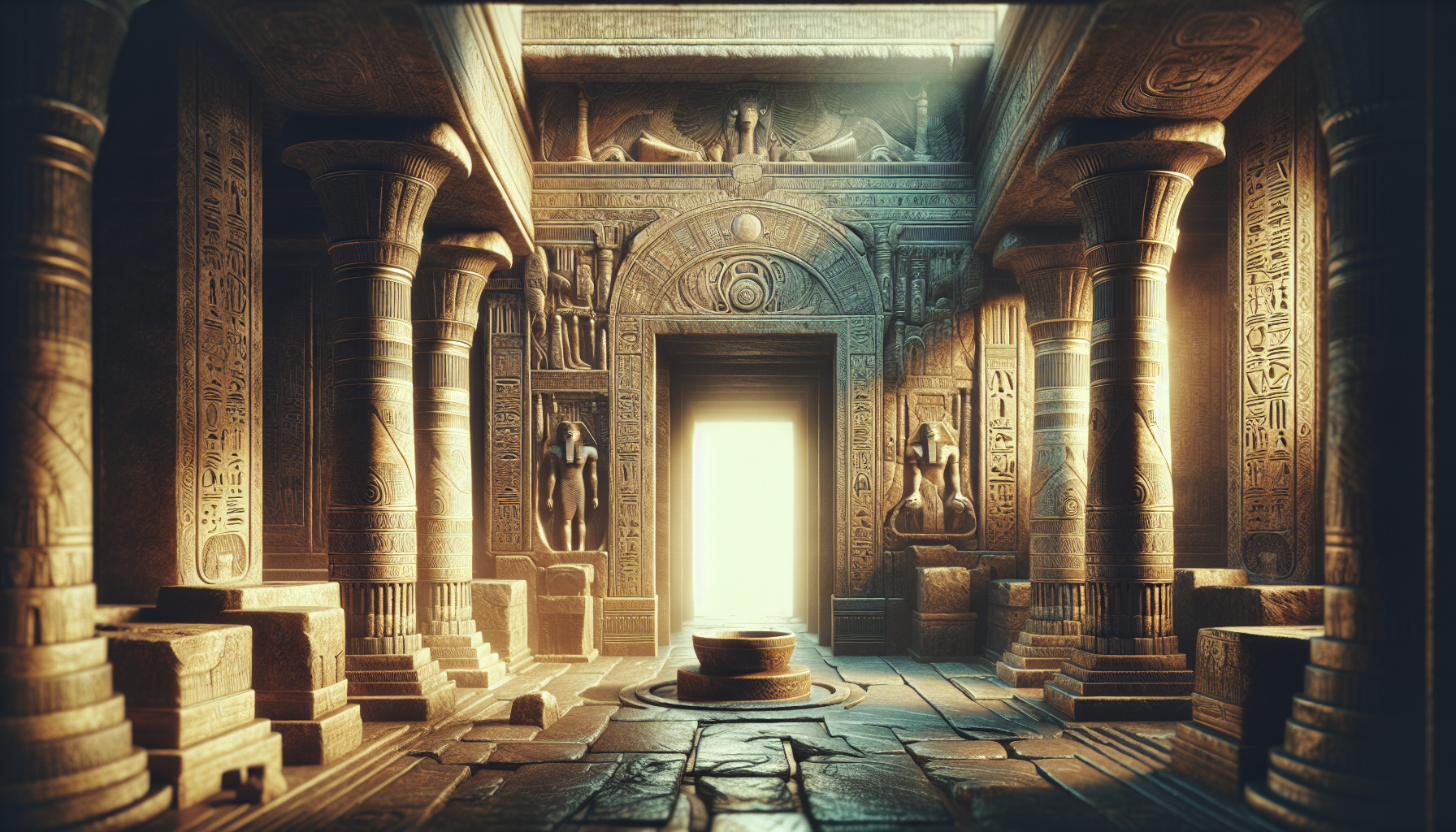 explorers uncover the secrets of the ancient temple of hathor and ponder what lies beyond its hallowed walls.
